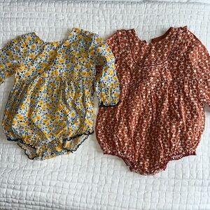 Pink Chicken BUNDLE Long Sleeve Bubble Suit 12/18 months